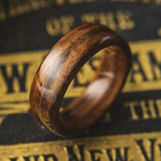 Bentwood Ring - South American Rosewood Wooden Ring with Double German  Silver Glass Inlay - Bentwood Jewelry Designs - Custom Handcrafted Bentwood  Wood Rings